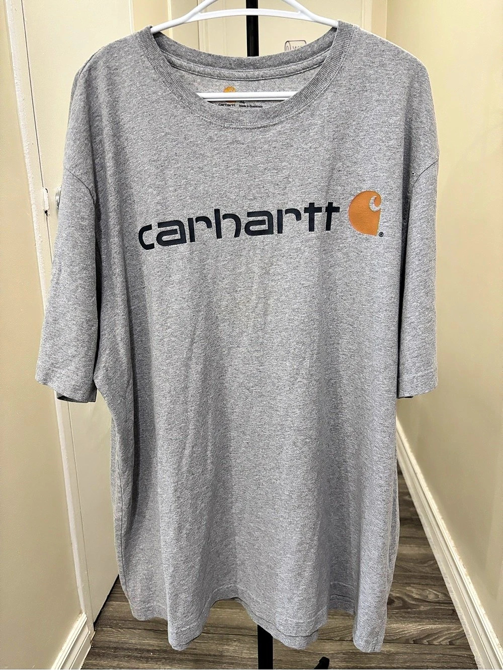 Carhartt K195 HGY Original Fit Logo Tee Gray XL